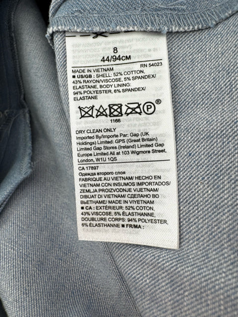 Size 8 Banana Republic Blue Dress