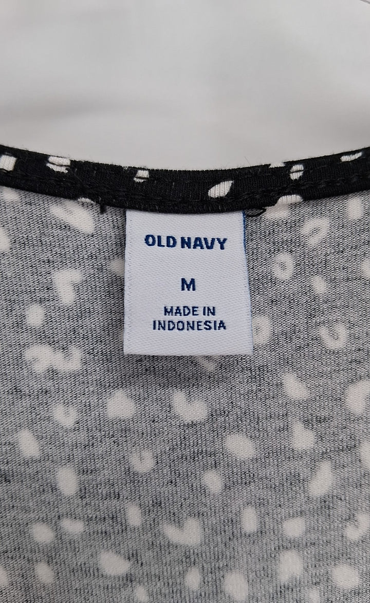 Size M Old Navy Black/White Dress