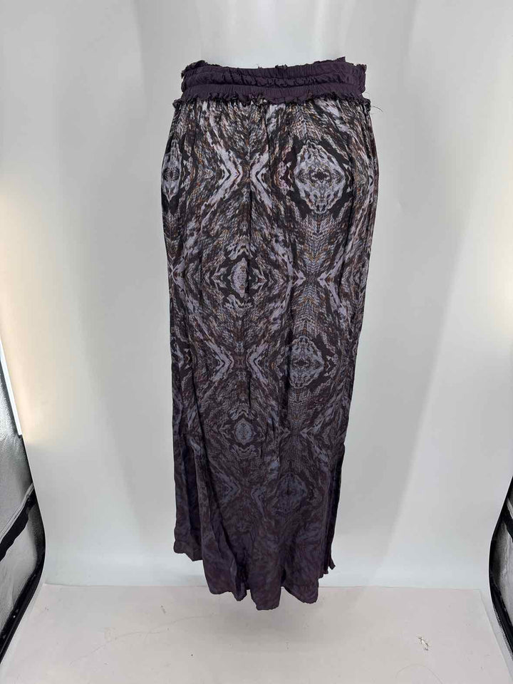 Size M Purple Silk Skirt