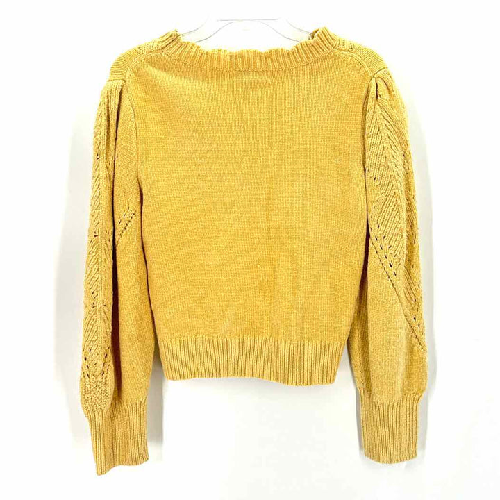 Size M CYNTHIA ROWLEY Yellow Sweater