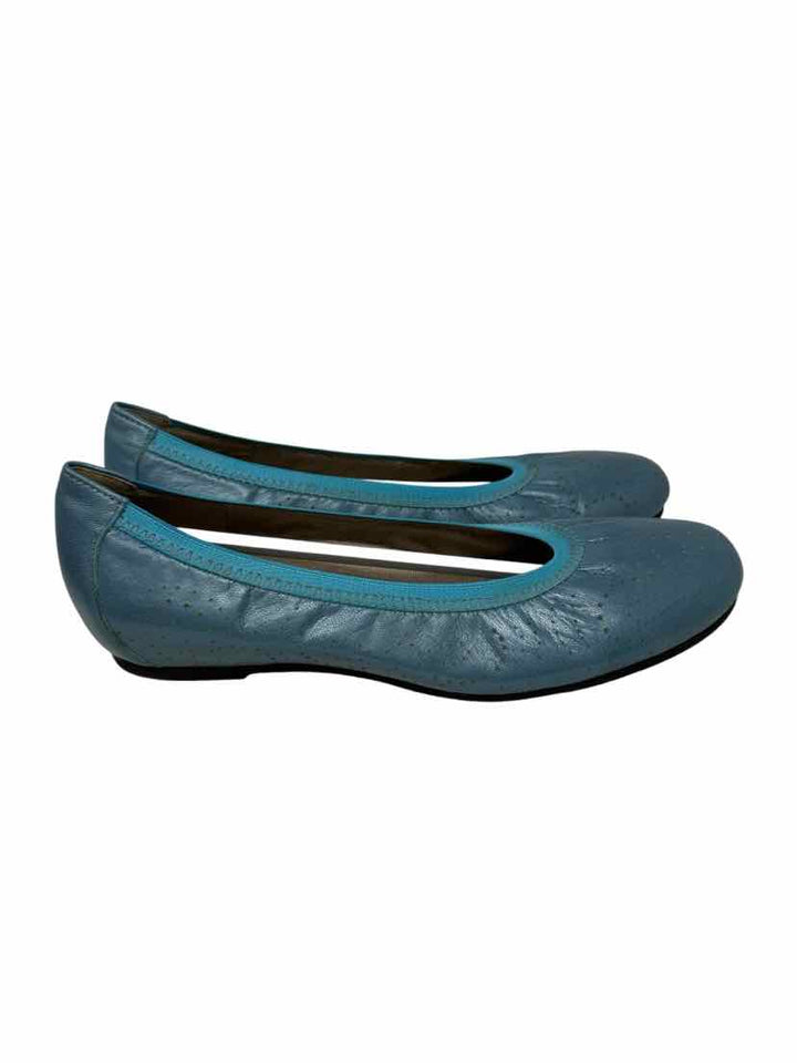 Shoe Size 10 MUNRO Teal Leather Flats
