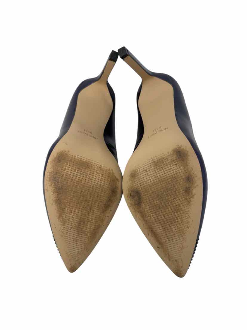 Shoe Size 9.5 Nine West Blue Leather Pumps