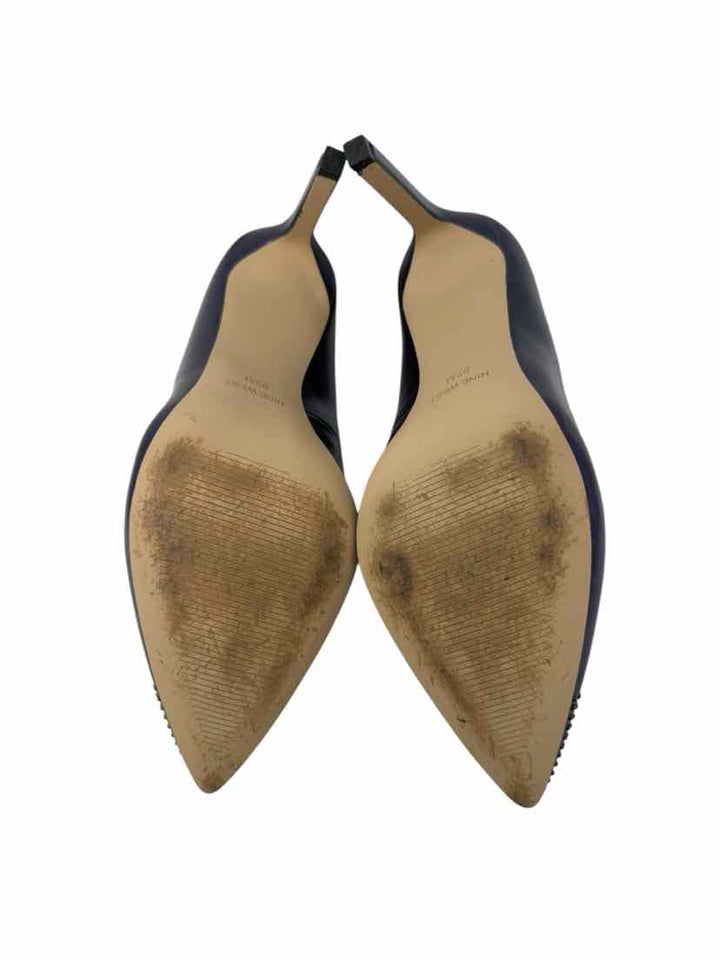 Shoe Size 9.5 Nine West Blue Leather Pumps