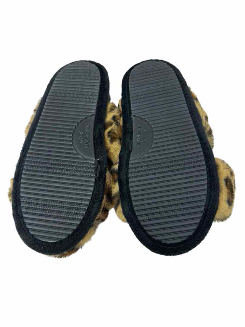 Shoe Size 7 Banana Republic Brown Print Slippers