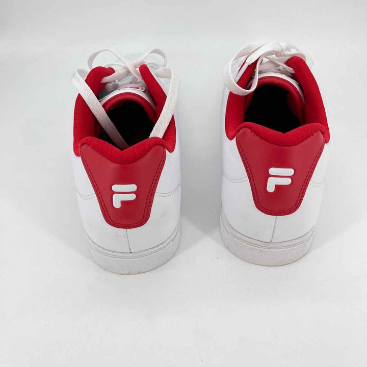 Shoe Size 44 FILA White Faux Leather Sneakers