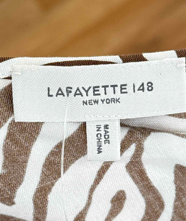 Size XS LAFAYETTE Brown Print Shirt