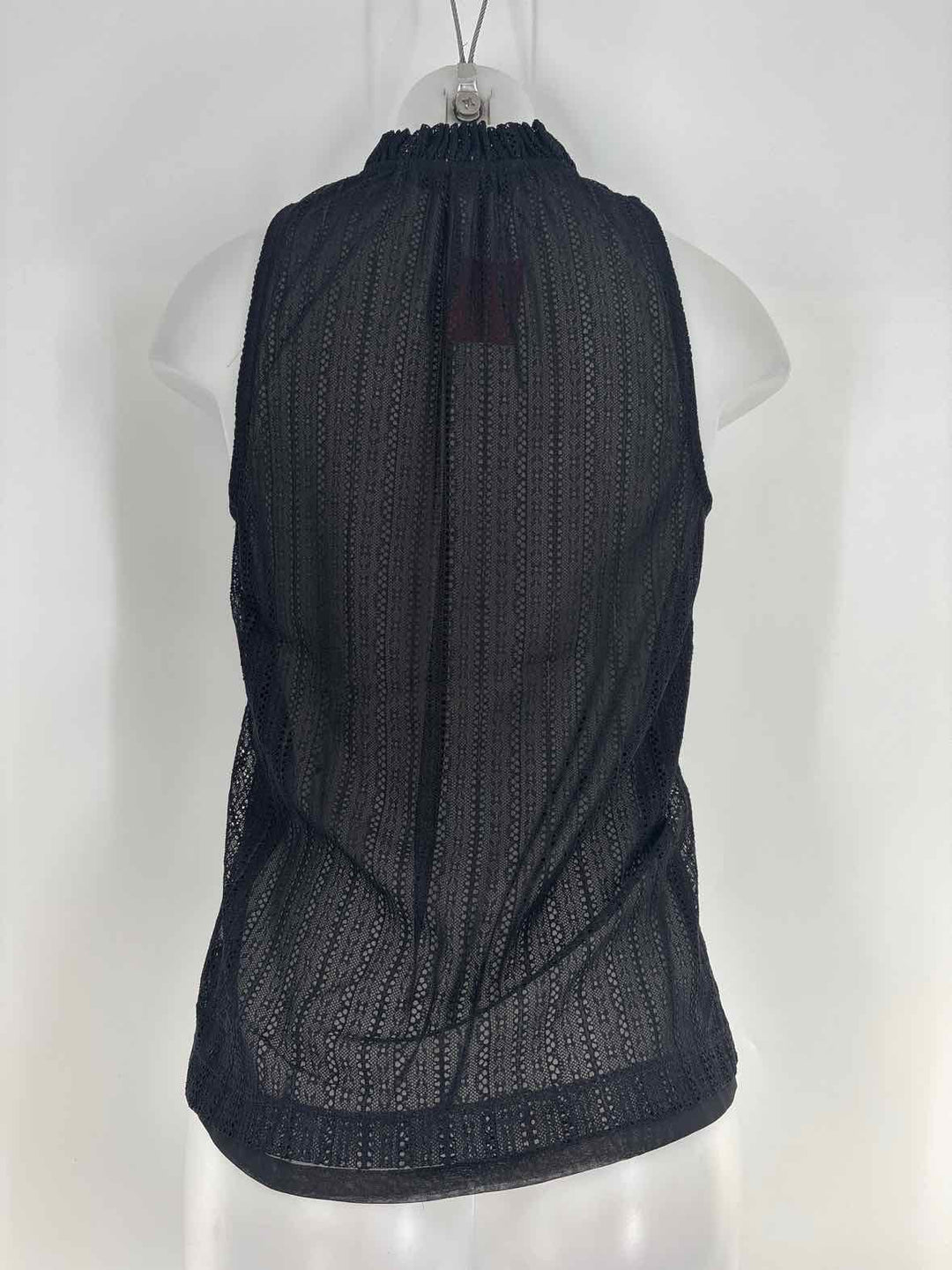 Size XS TRINA TURK Black Lace Shirt