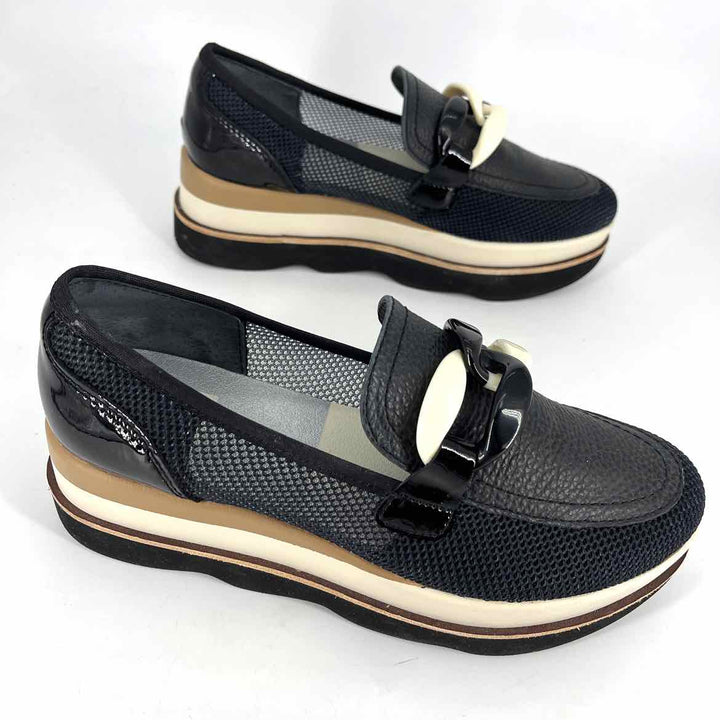 Shoe Size 7 Dolce Vita Black Mesh Leather Loafers
