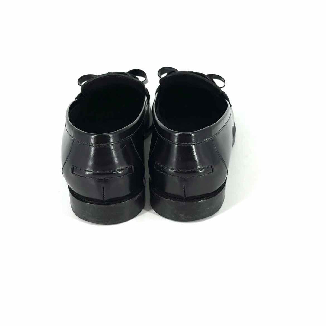Shoe Size 8 FERRAGAMO Black Leather Luxury - Mules