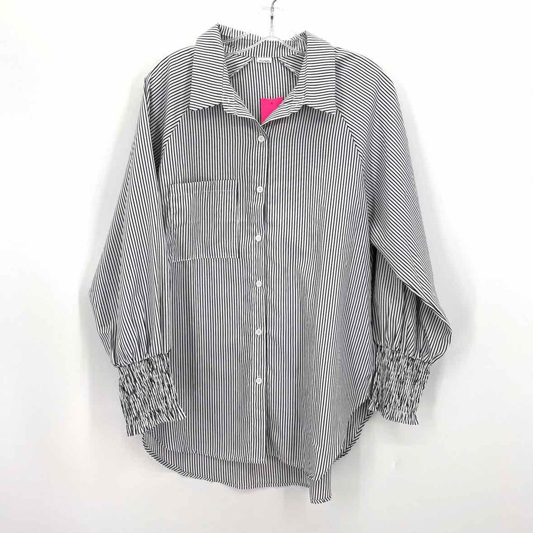 Size L White Polyester Shirt