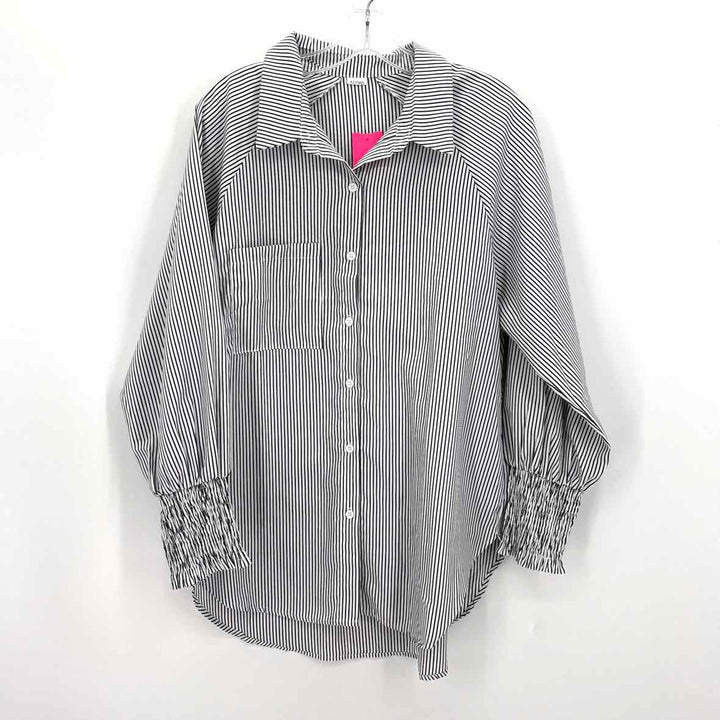 Size L White Polyester Shirt