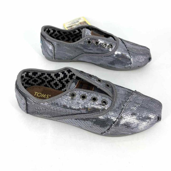 Shoe Size 5 Toms Pewter Sneakers