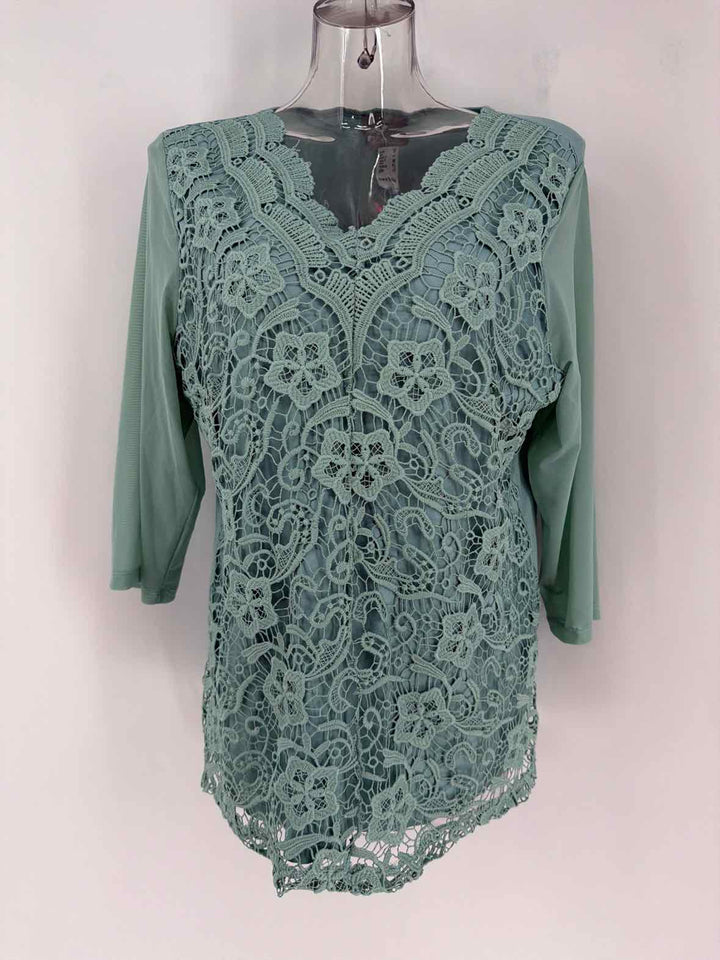 Size 12 Green Lace Shirt