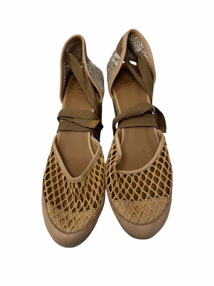 Shoe Size 41 CASTANEZ Tan Canvas Sandals