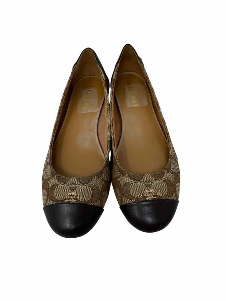 Shoe Size 38 Coach Brown Flats