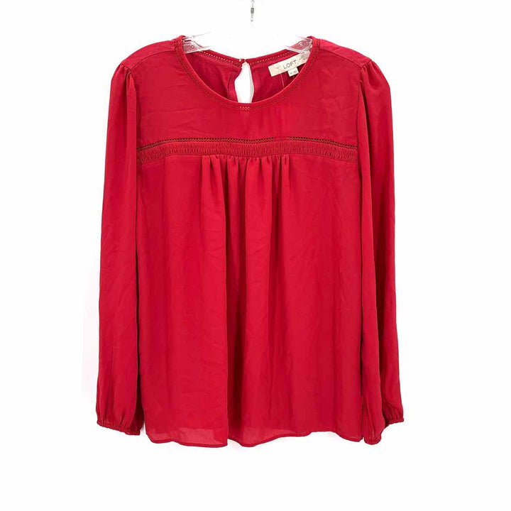 Size M LOFT Red Shirt