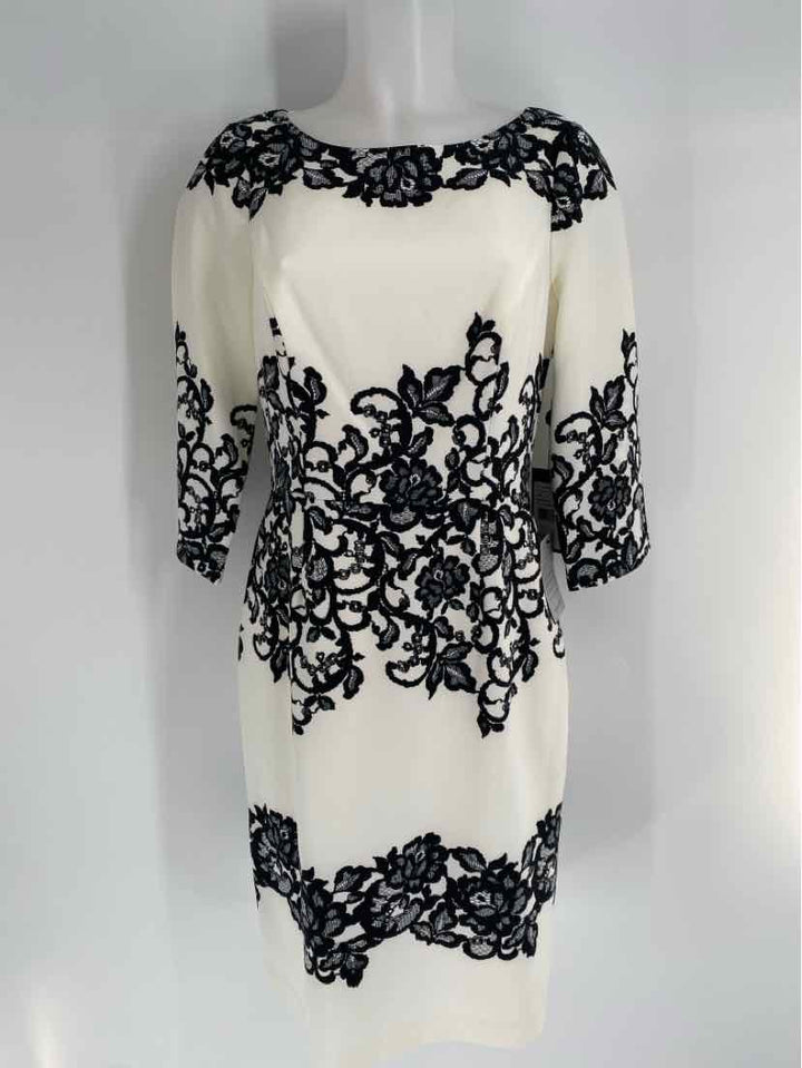 Size 8 Adrianna Papell Cream Dress