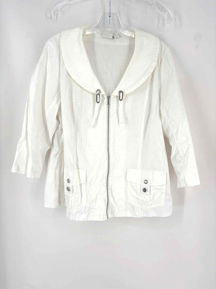 Size L Chico's White Jacket