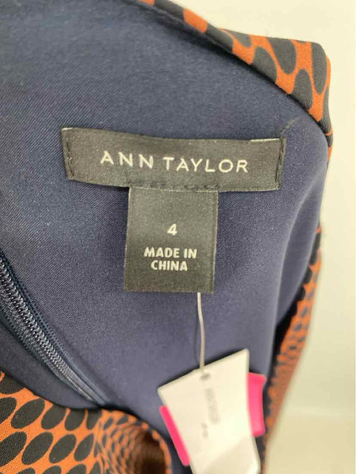 Size 4 Ann Taylor Brown Dress
