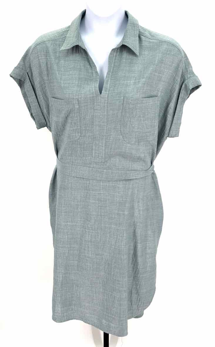 Size XL MAX STUDIO Blue Chambray Dress