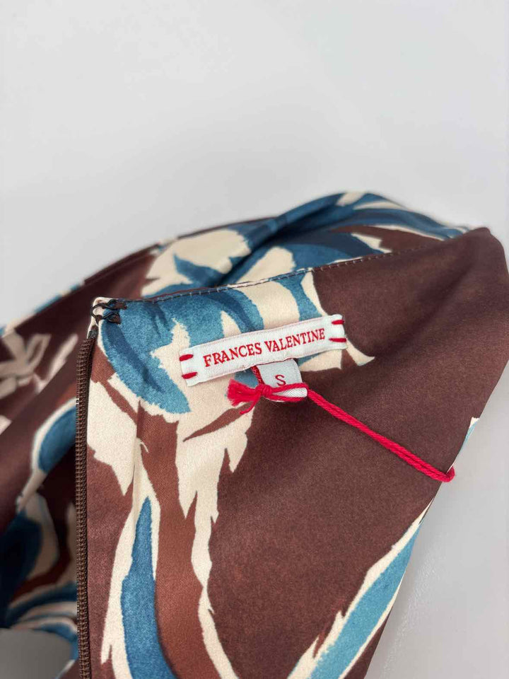 Size S FRANCES VALNTINE Brown Print Dress