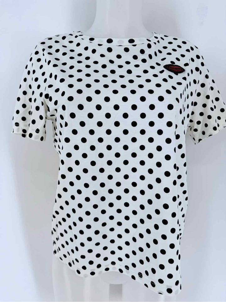 Size XXS Kate Spade White Print Shirt