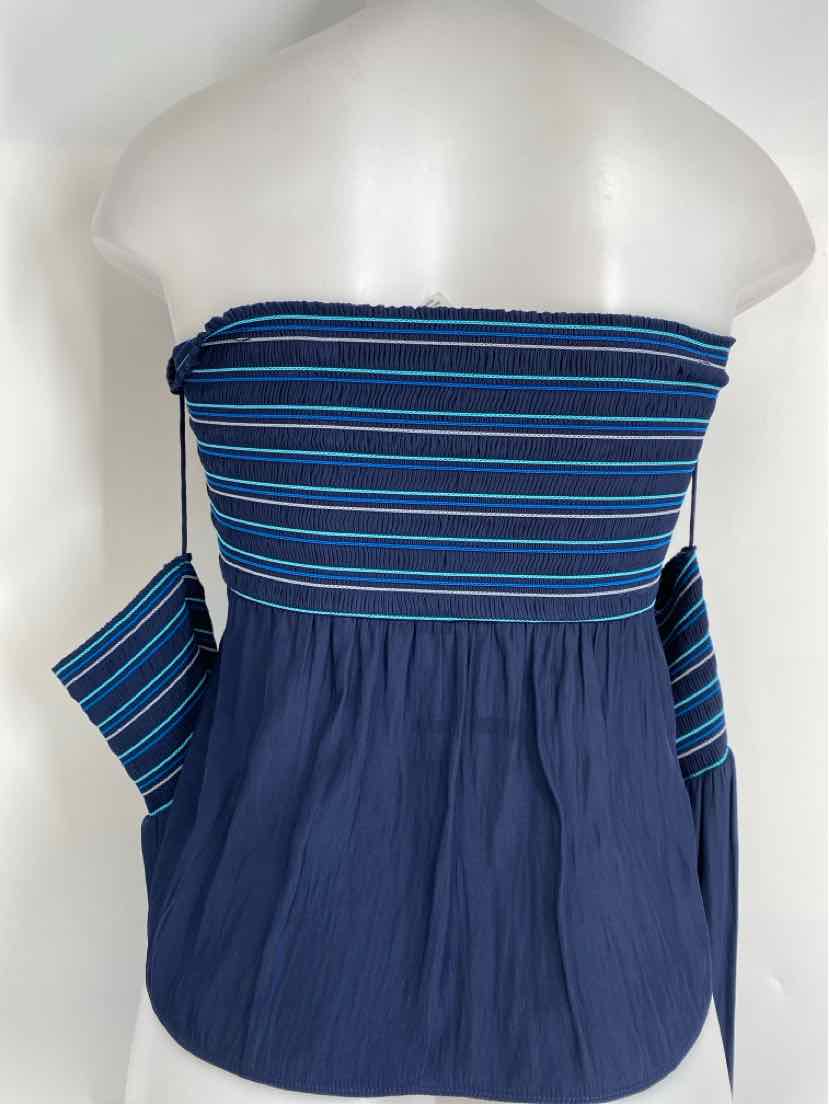 Size S Ramy Brook Blue Print Shirt