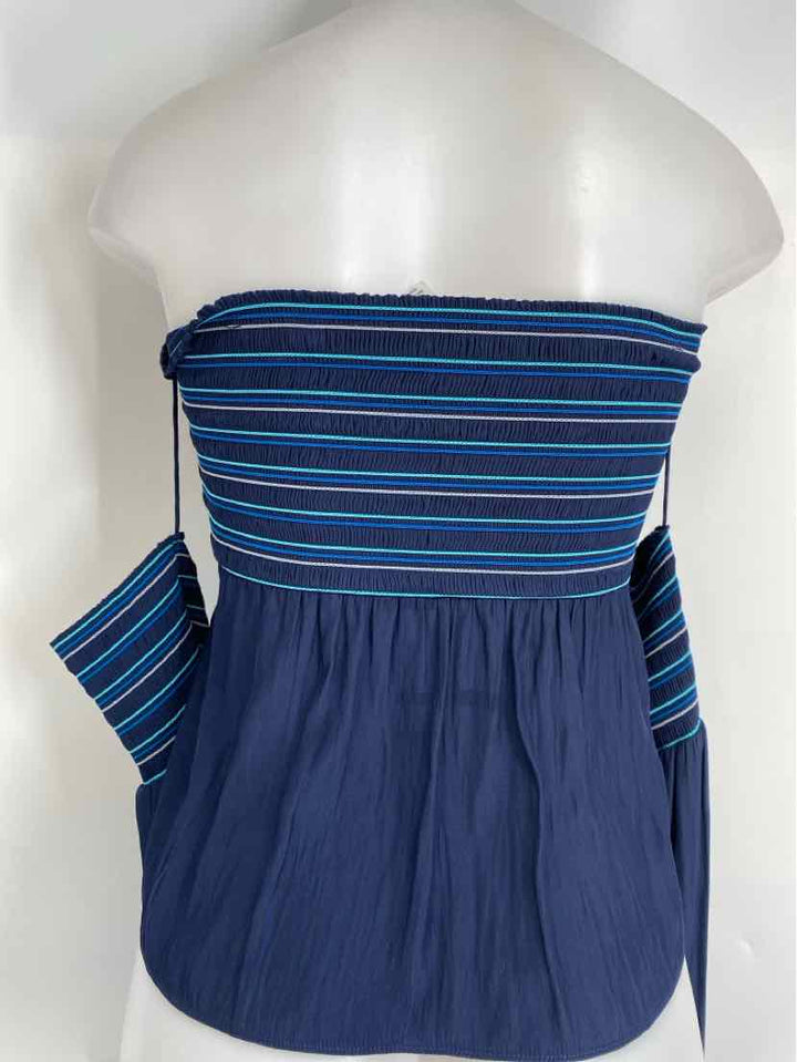 Size S Ramy Brook Blue Print Shirt