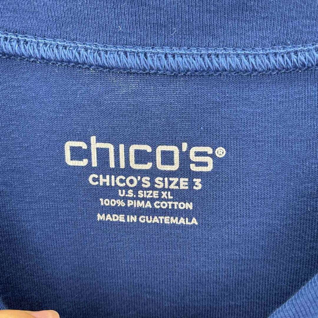 Size XL Chico's Blue Shirt