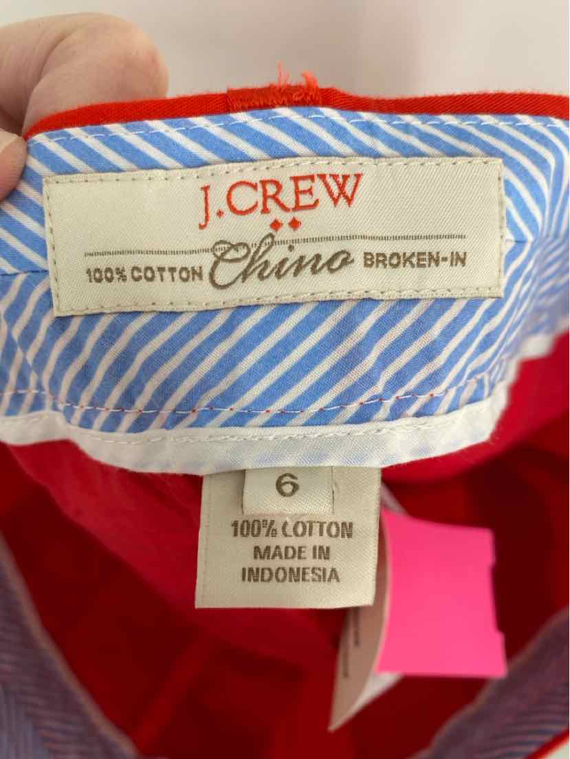 Size 6 J Crew Red Shorts