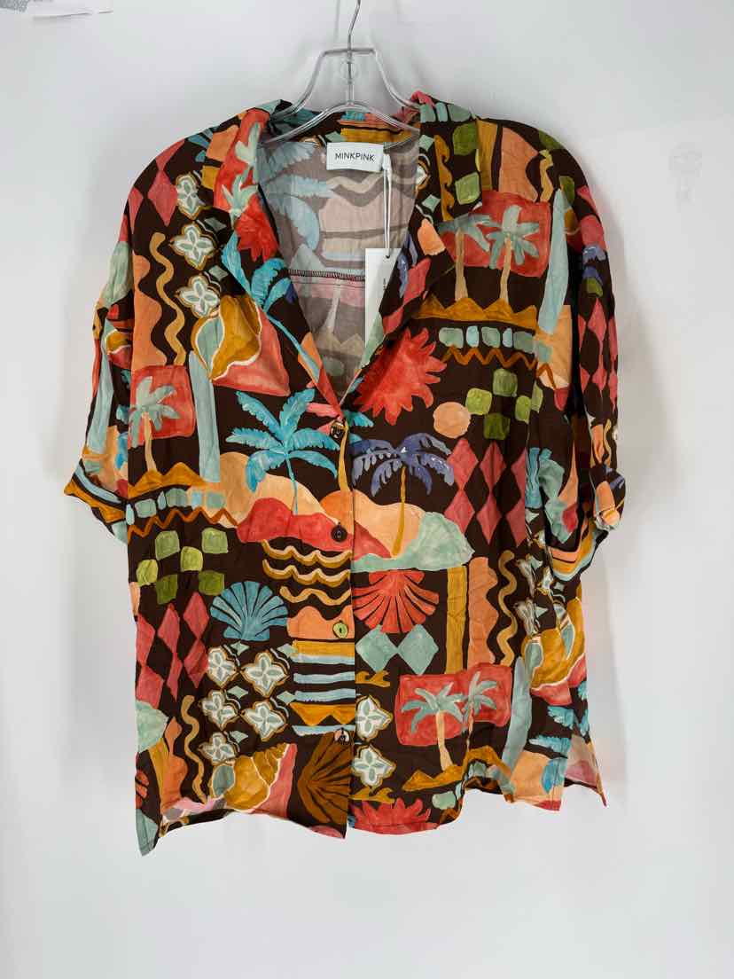 Size S MINK PINK Multi-Color Shirt