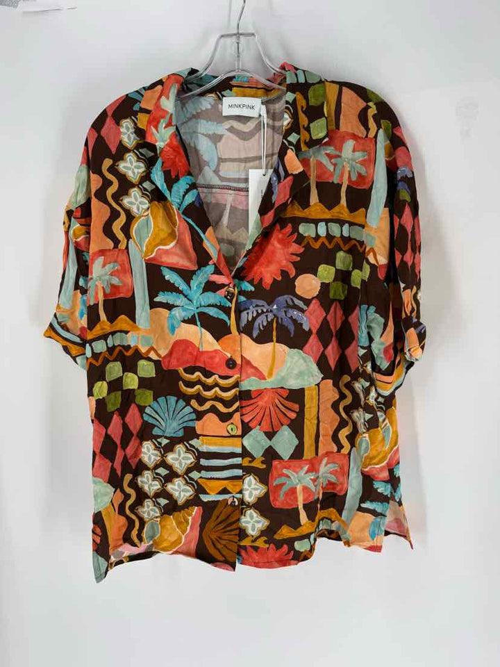 Size S MINK PINK Multi-Color Shirt