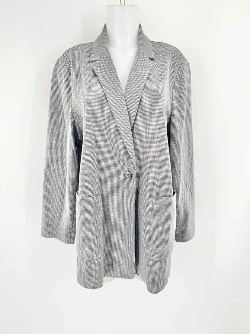 Size L MARINA RINALDI Gray Blazer