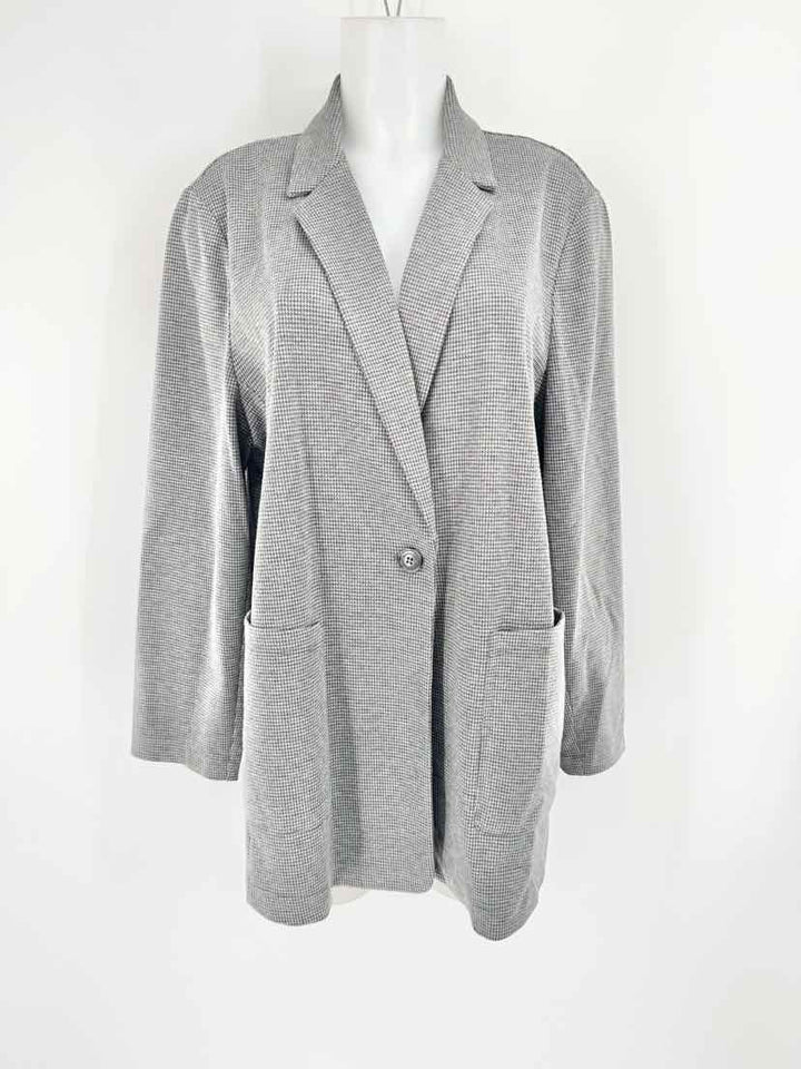 Size L MARINA RINALDI Gray Blazer
