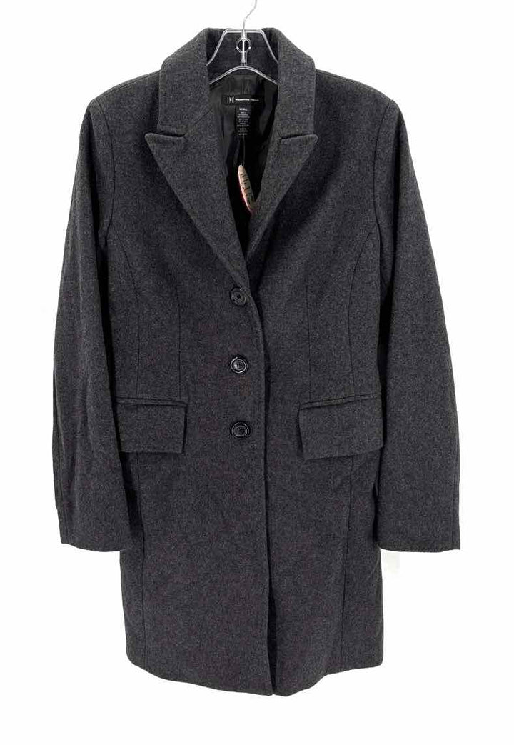 Size S INC Charcoal Wool Coat