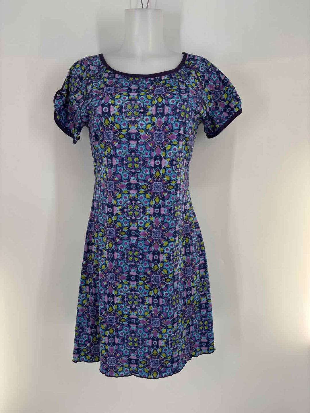 Size S Purple Print Dress