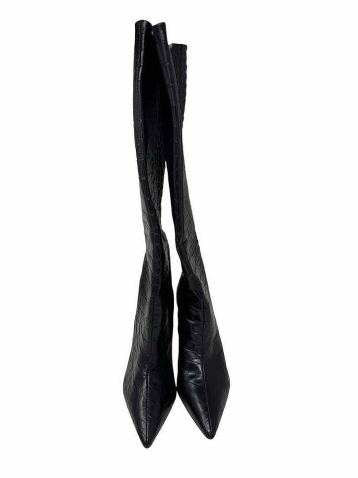 Shoe Size 8 Black Leather Boots