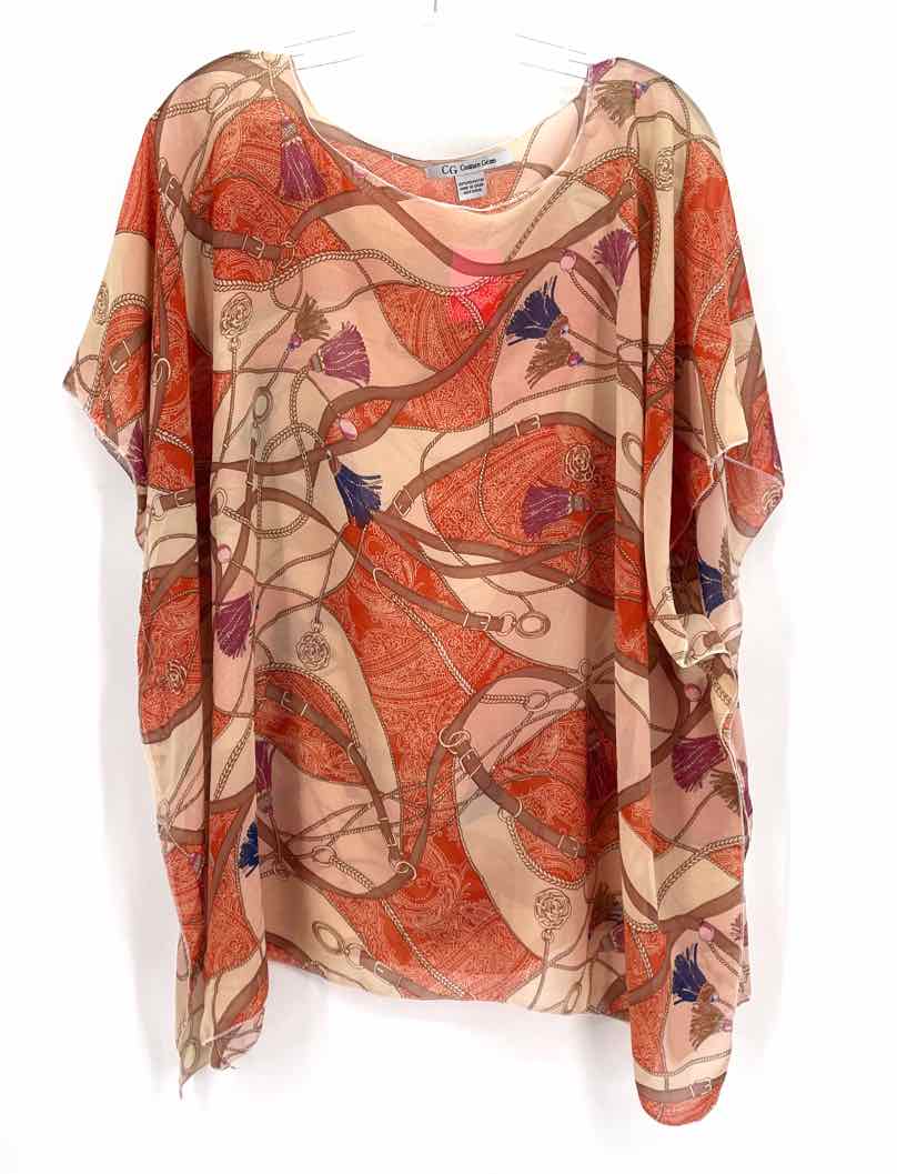 Size One Size Peach Shirt
