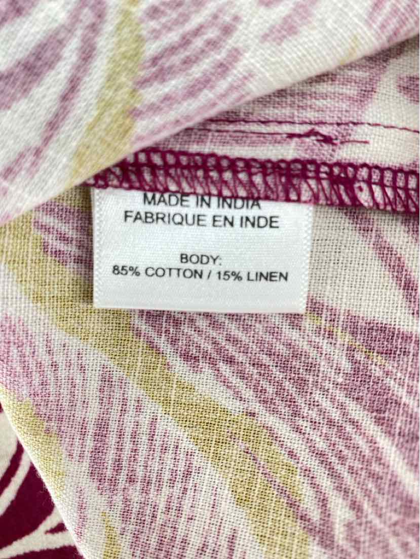 Size L Anthropologie Burgundy Skirt