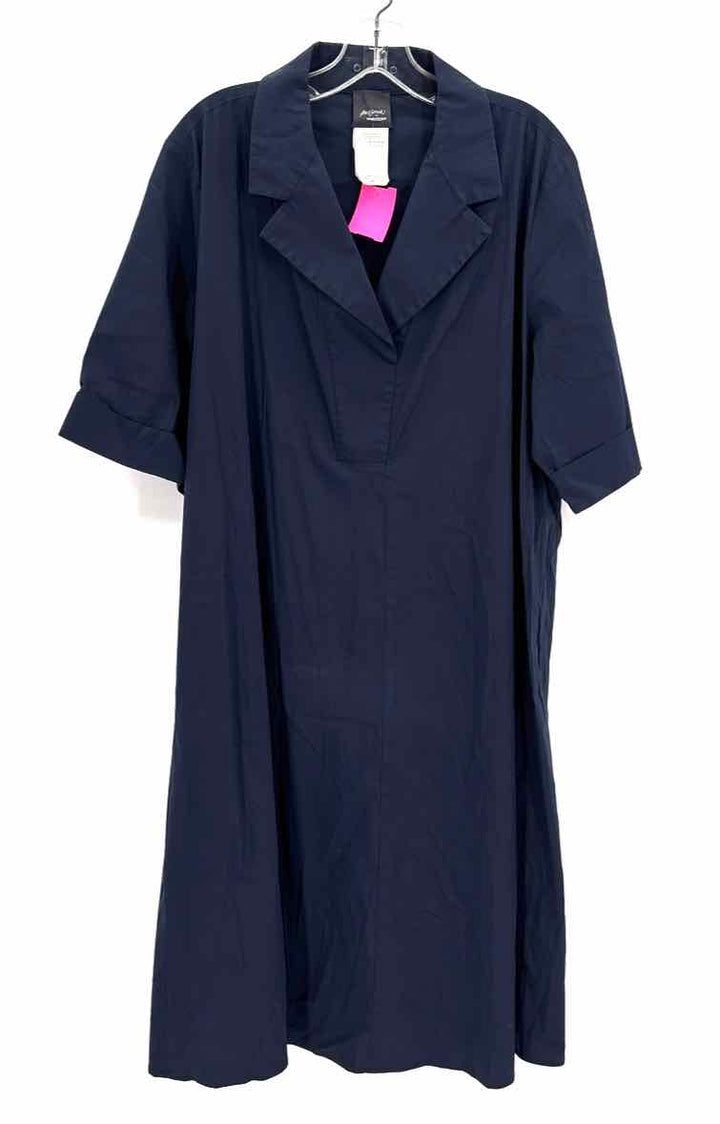 Size 16 MARINA RINALDI Navy Dress