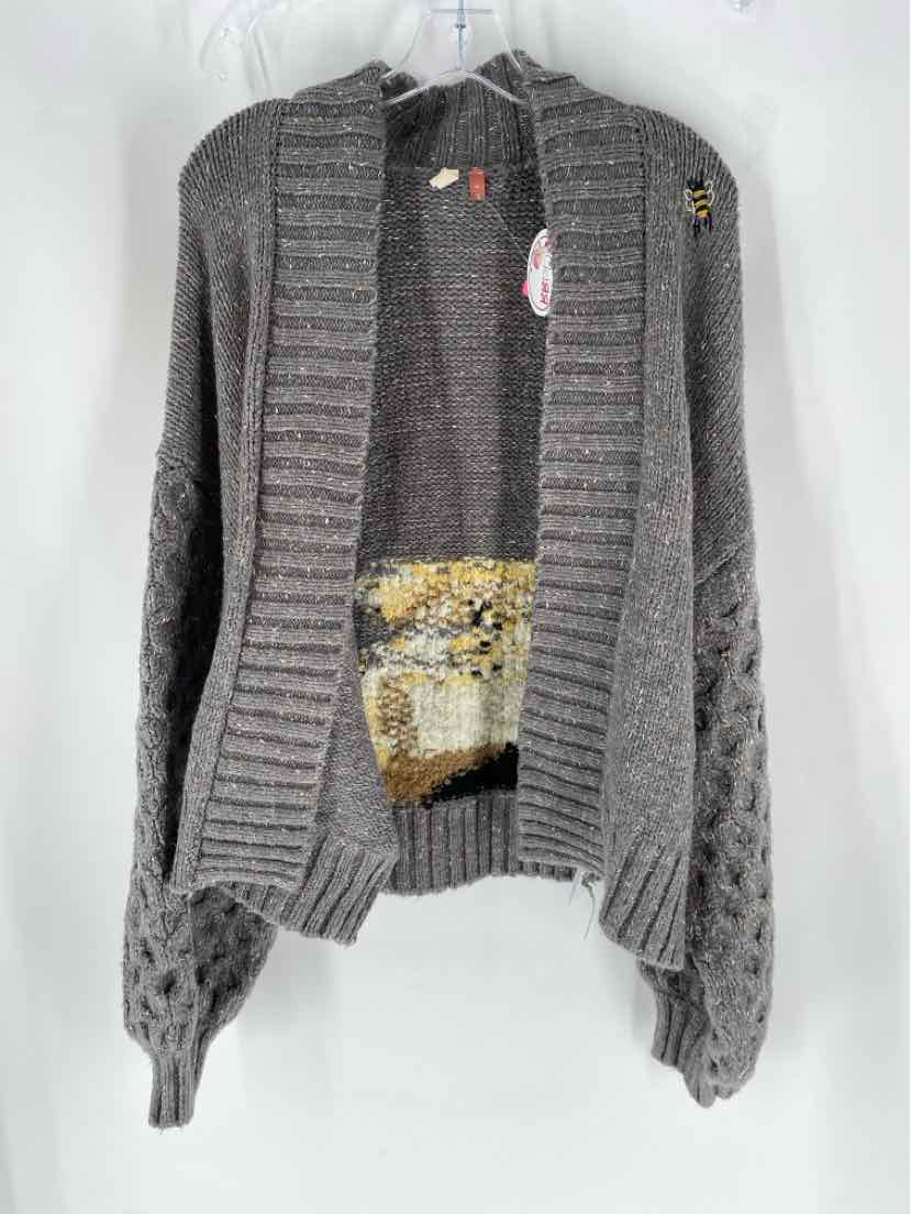 Size XL Pilcro & the Letterpress Gray Knit Cardigan
