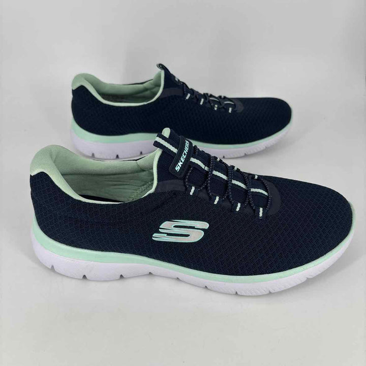Shoe Size 8.5 Sketchers Navy Knit Sneakers