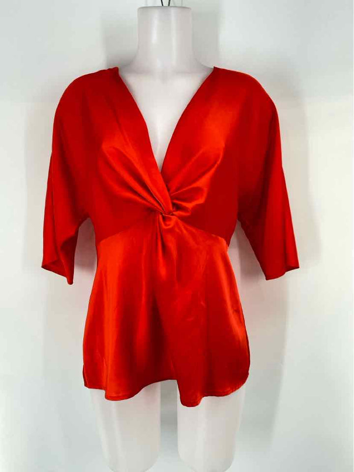 Size 10 Ann Taylor Red Shirt