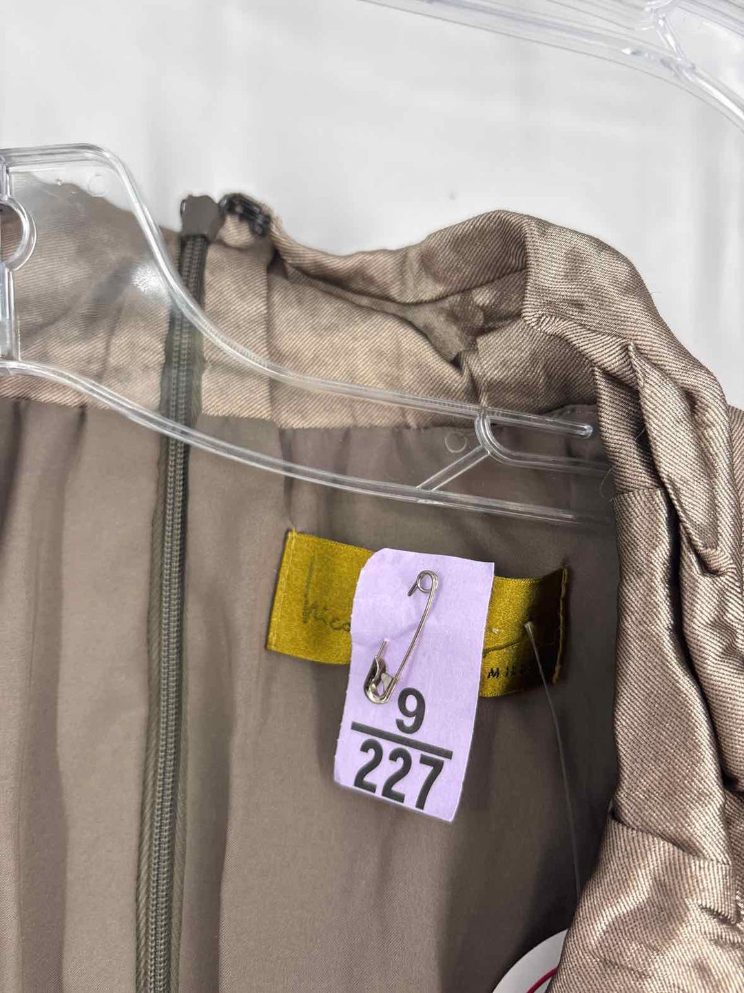 Size S NICOLE MILLER Bronze Dress