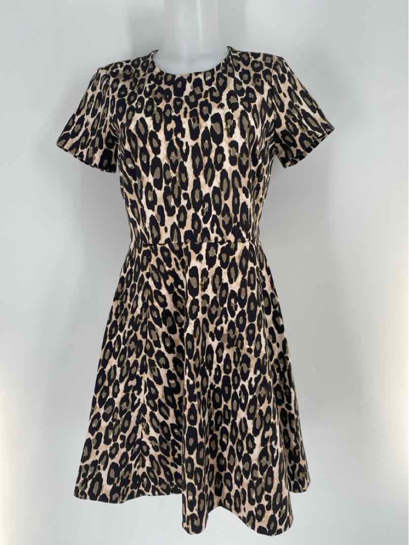 Size 8 Kate Spade Brown Print Dress