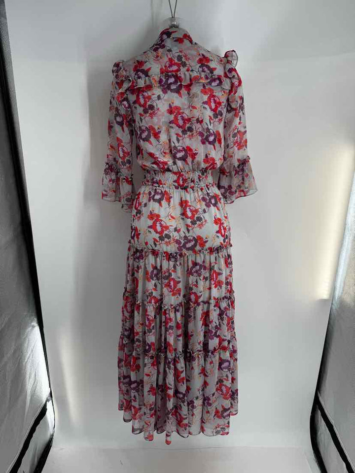 Size XS MISA gray print Dress