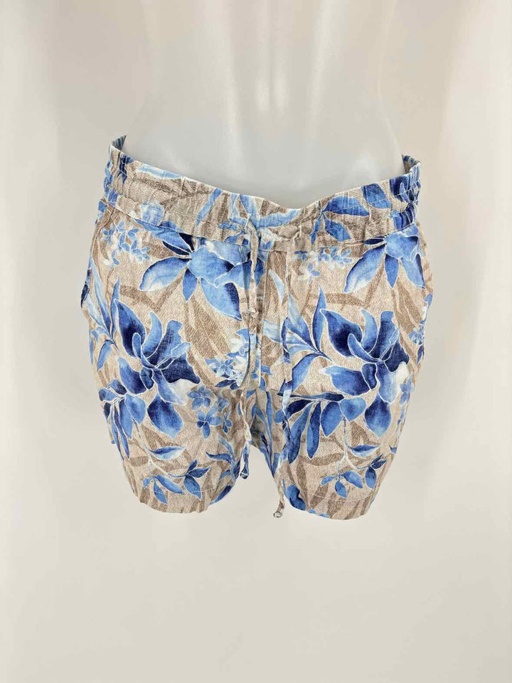 Size S TOMMY BAHAMA Blue Linen Shorts