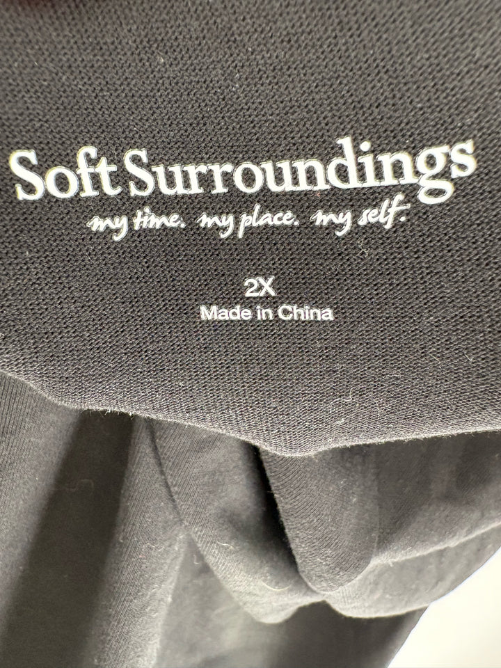 Size 2X SOFT SURROUNDINGS Black Shirt