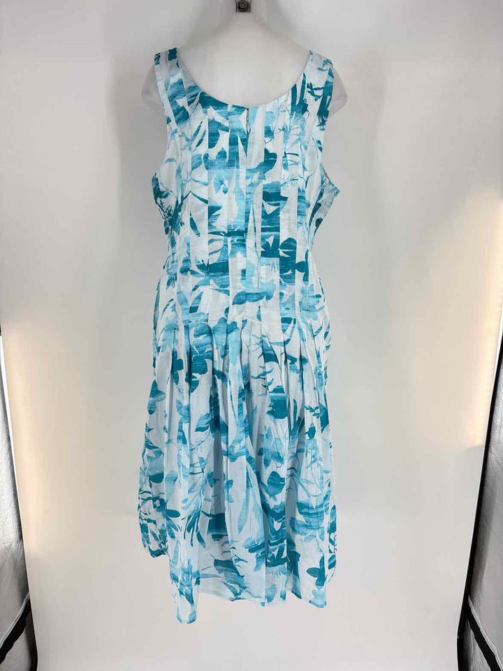 Size 18 Blue Print Dress