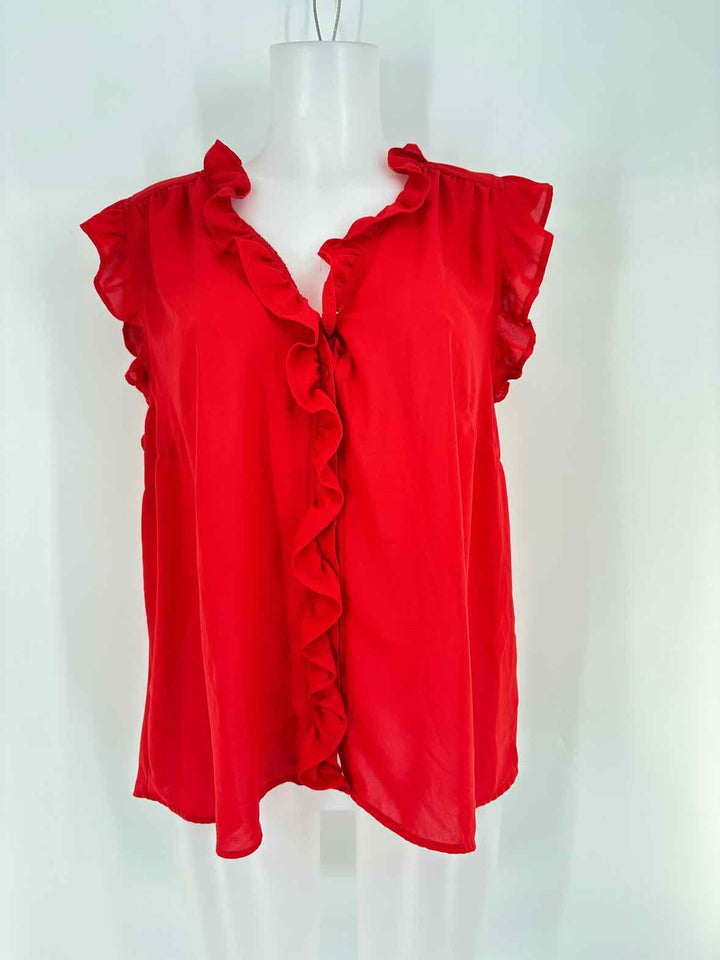 Size 16 ELOQUII Red Shirt